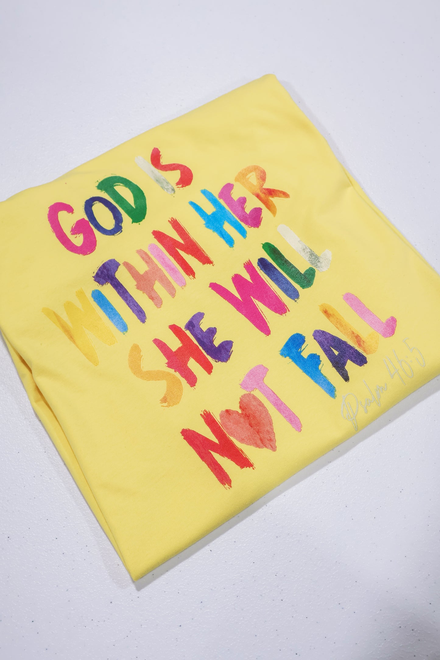 God Is Within Her She Will Not Fall- Yellow