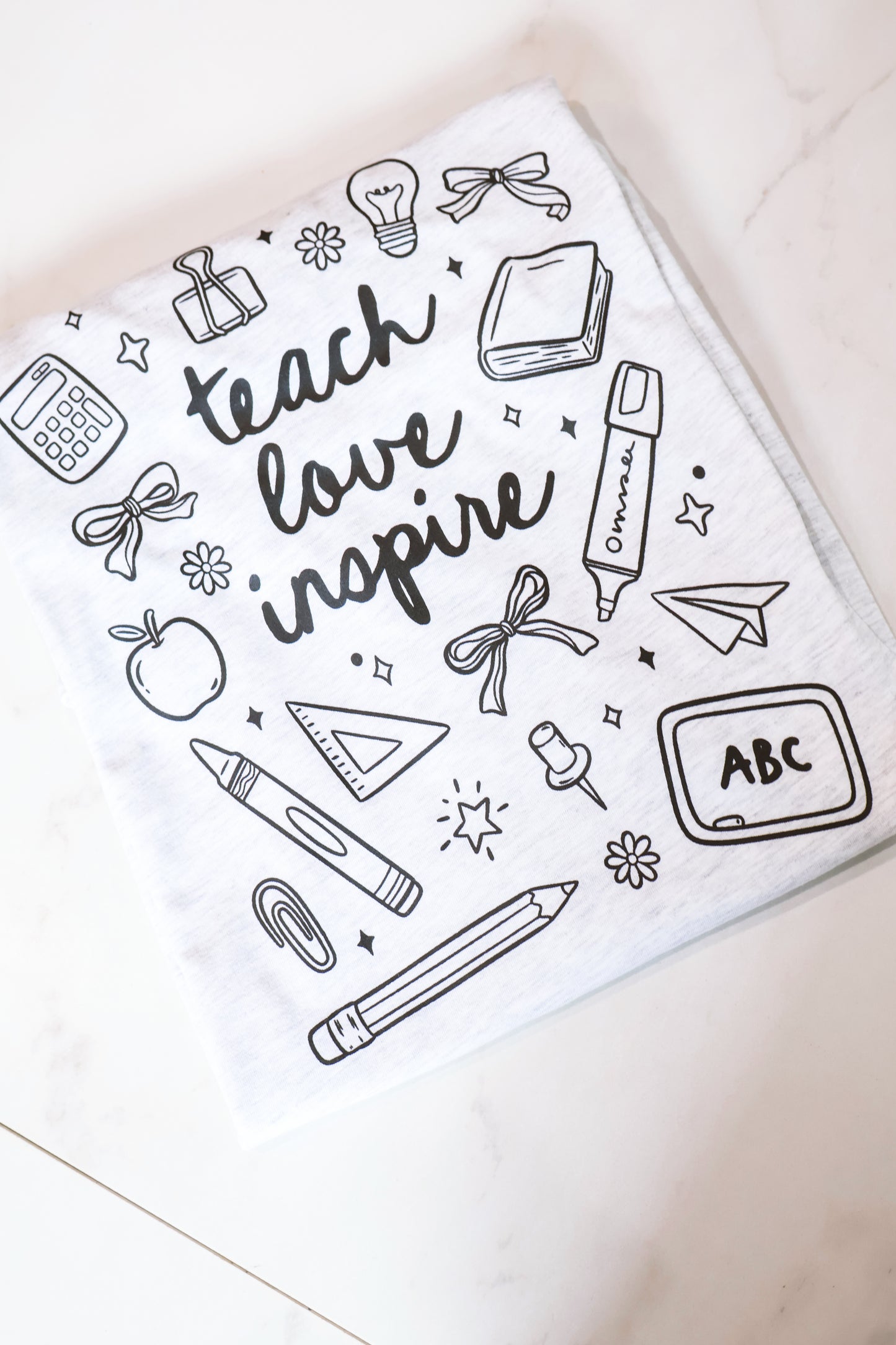 Teach, Love, Inspire- Ash Grey