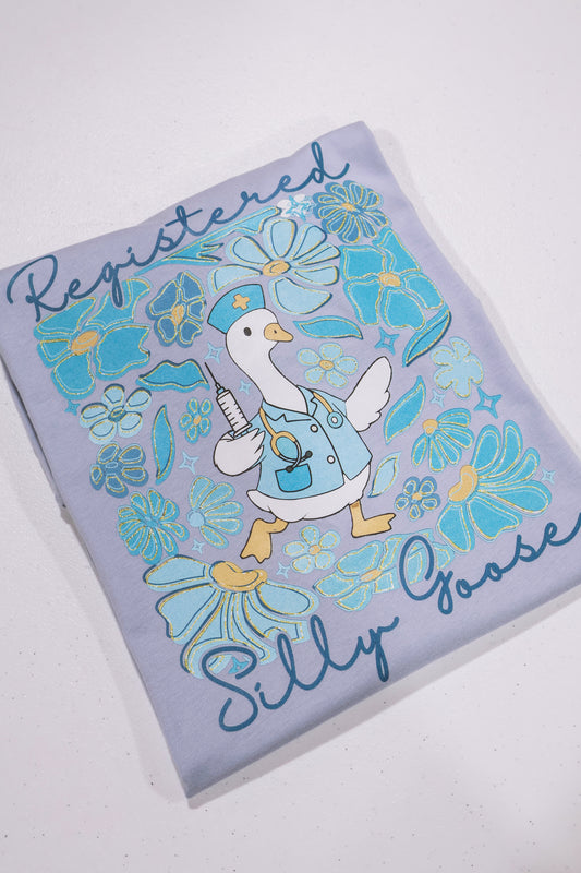 Registered Silly Goose- Light Blue