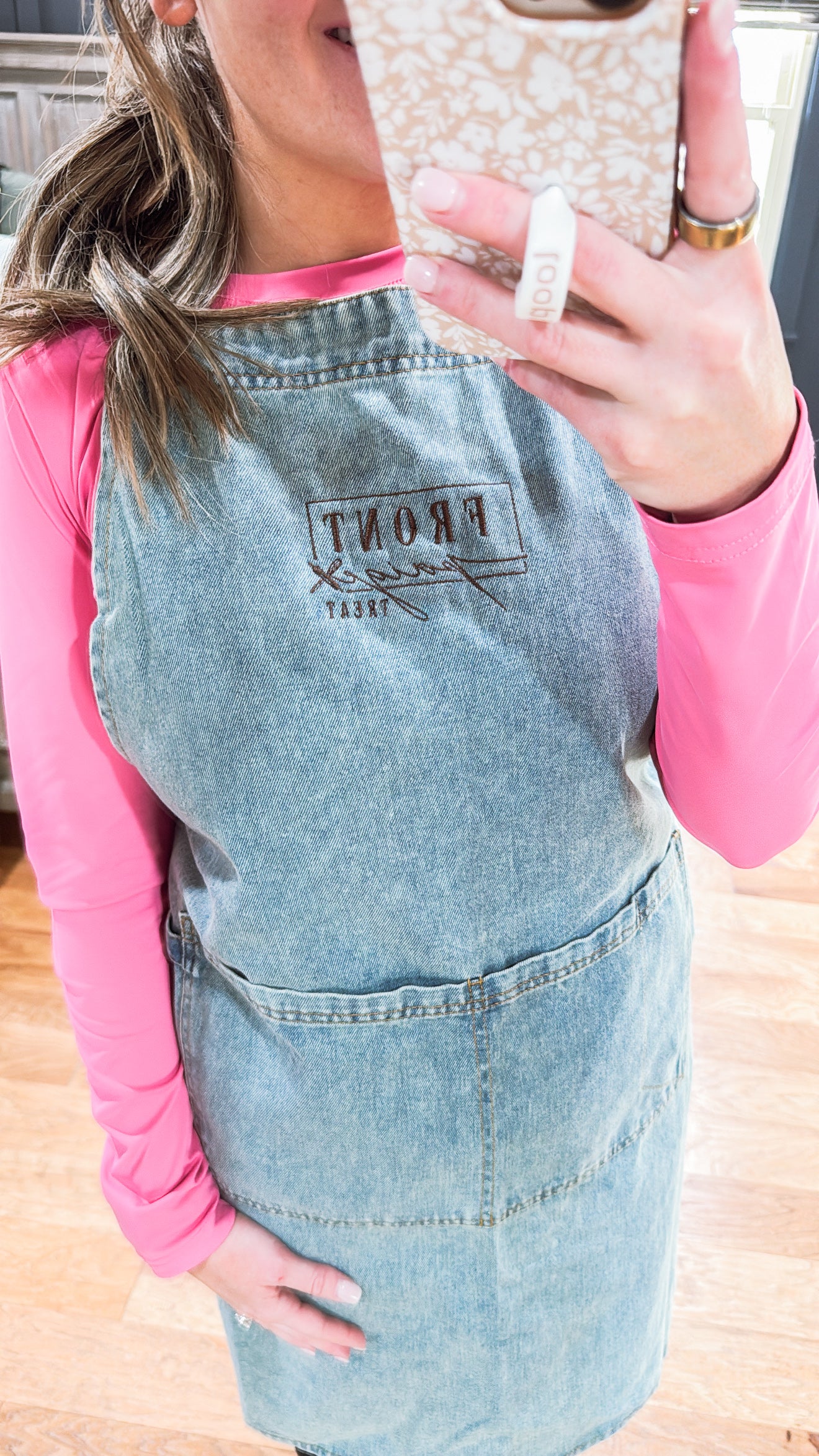 Light Blue Jean Front Paige Treats Apron