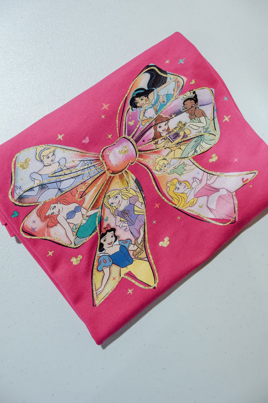 Princess Bow- Dark Pink