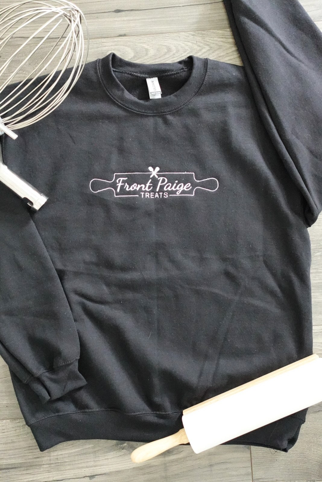 Black Front Paige Treats Crewneck