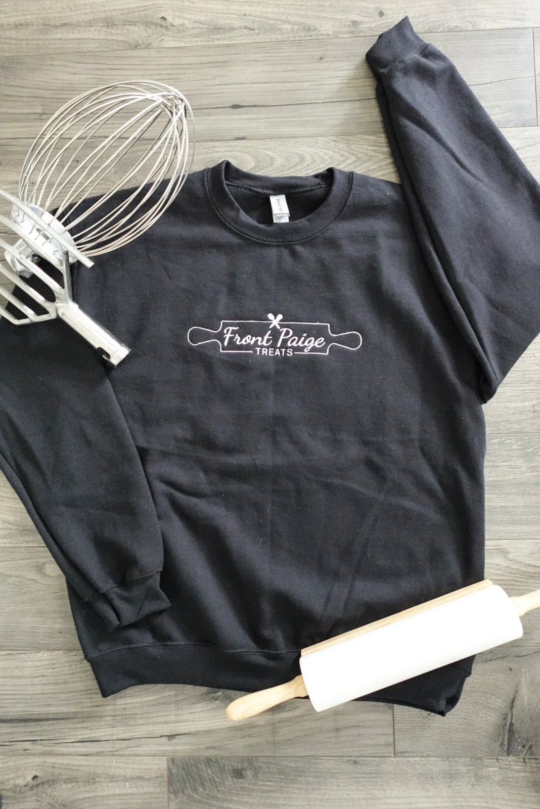 Black Front Paige Treats Crewneck