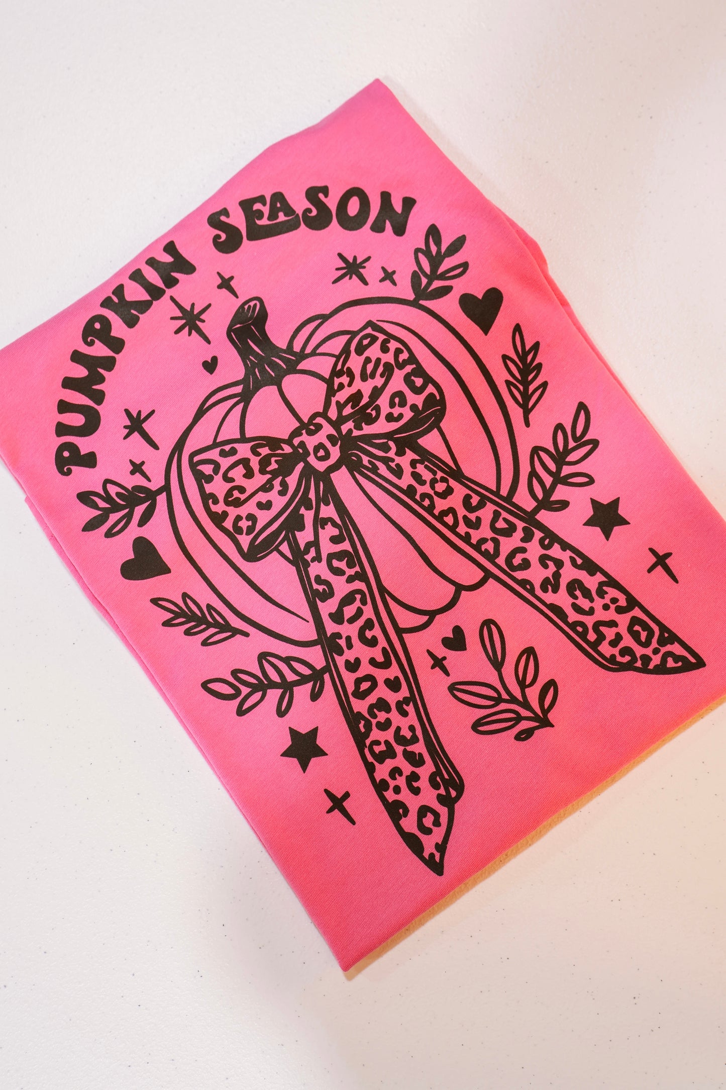 Pumpkin Season Cheetah Bow- Dark Pink