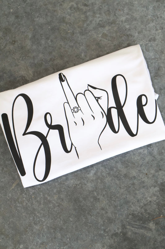 Bride Ring Finger- White