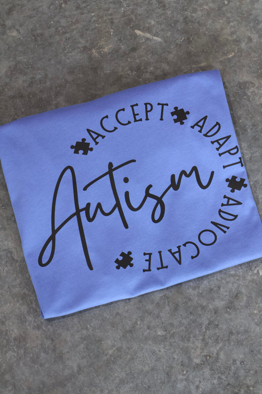 Accept Autism- Carolina Blue