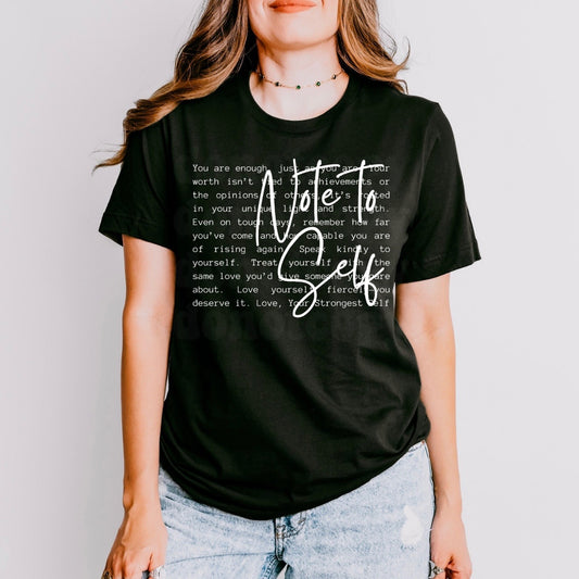 Note to Self- Black