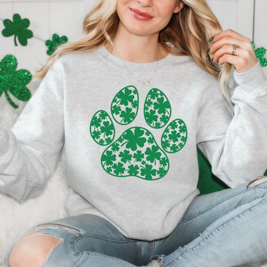 Shamrock Paw- Ash Grey