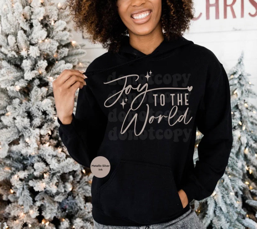 Joy to the World- Silver Metallic