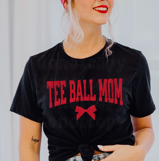 Tee Ball Mom-Black