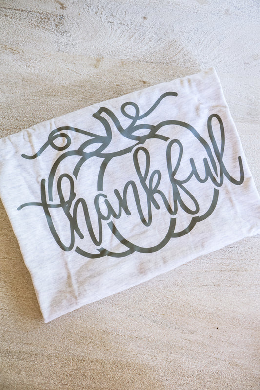 Thankful Cursive- Ash Grey