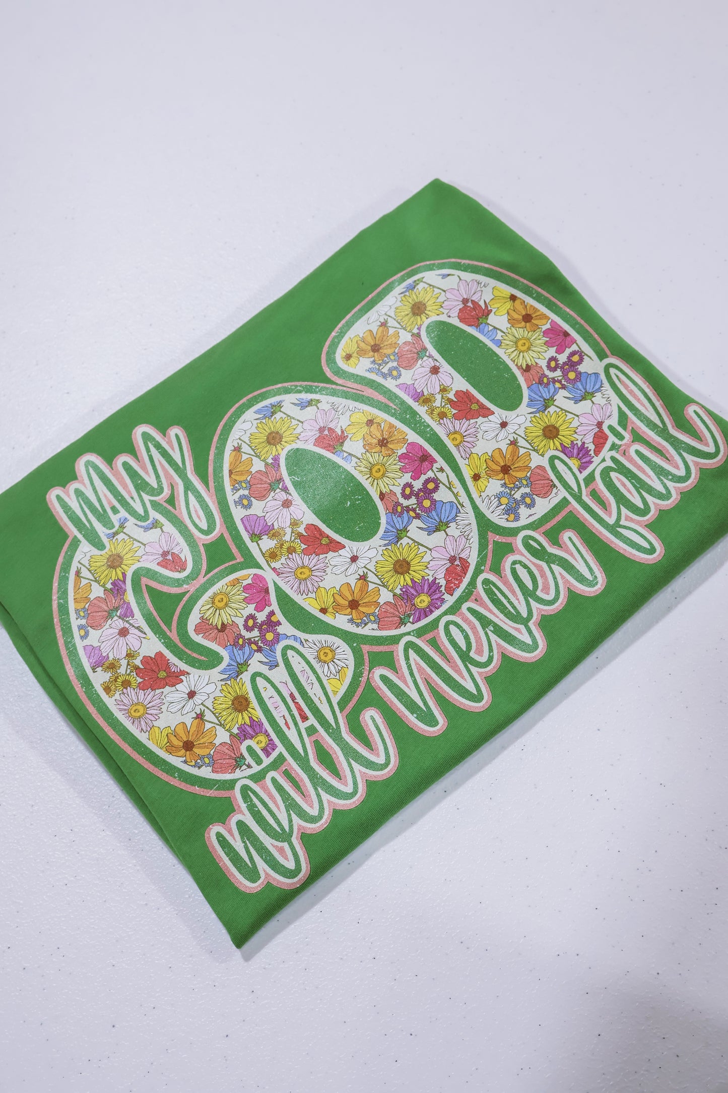 My God Will Never Fail- Leaf Green