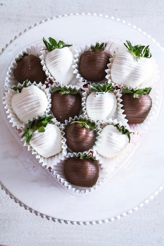 Mixed Chocolate Covered Strawberries- 1 Dozen-LOCAL ONLY