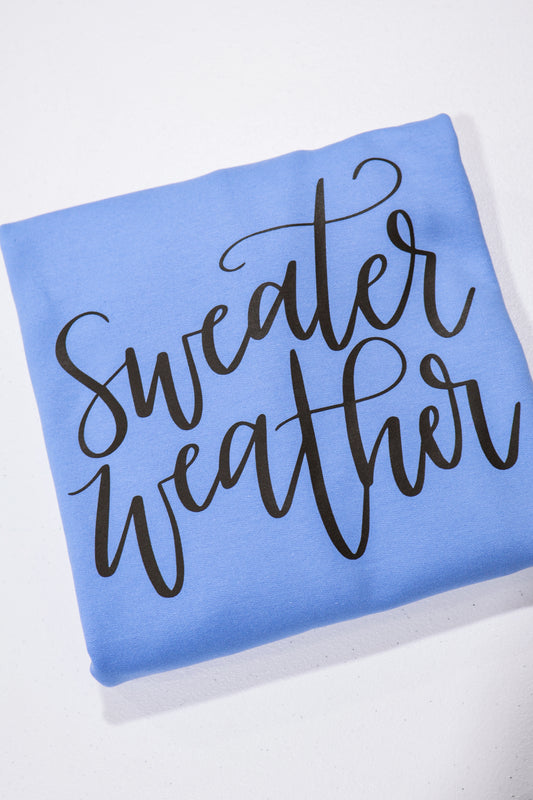 Sweater Weather- Carolina Blue
