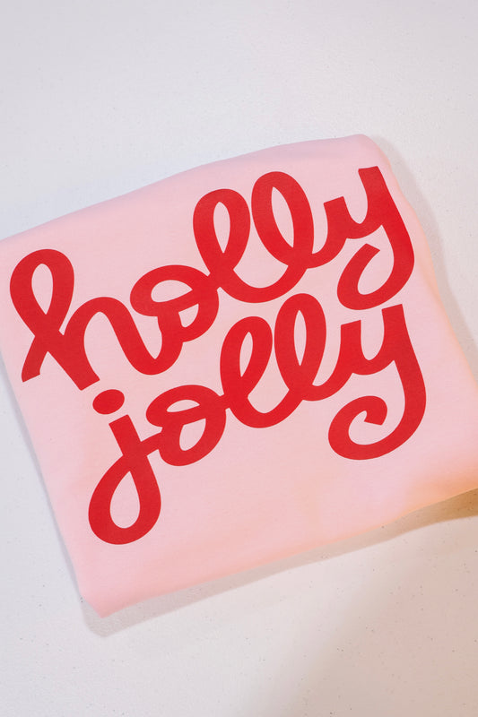 Holly Jolly- Light Pink