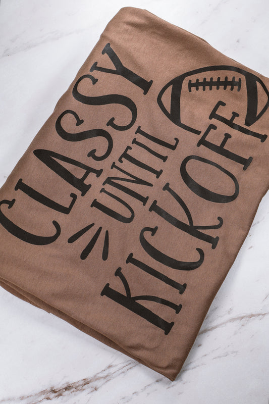 Classy Until Kickoff- Espresso Brown