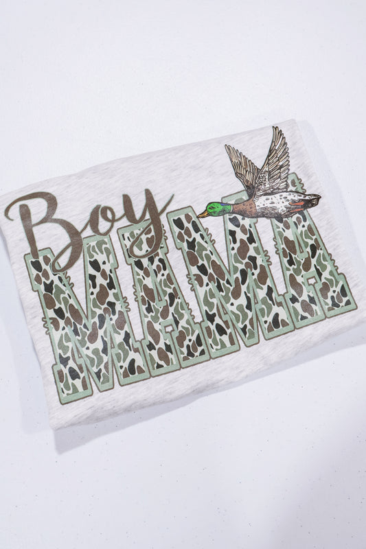 Boy Mama Duck- Ash Grey