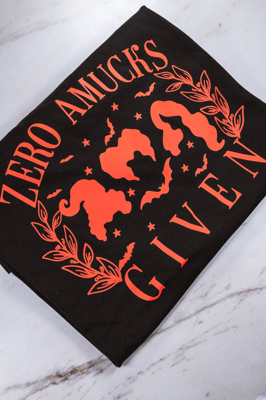 Zero Amucks Given- Black