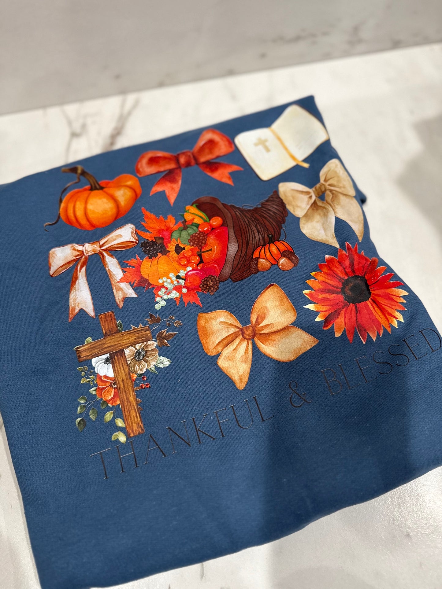 Thankful & Blessed Sweatshirt- Size Large