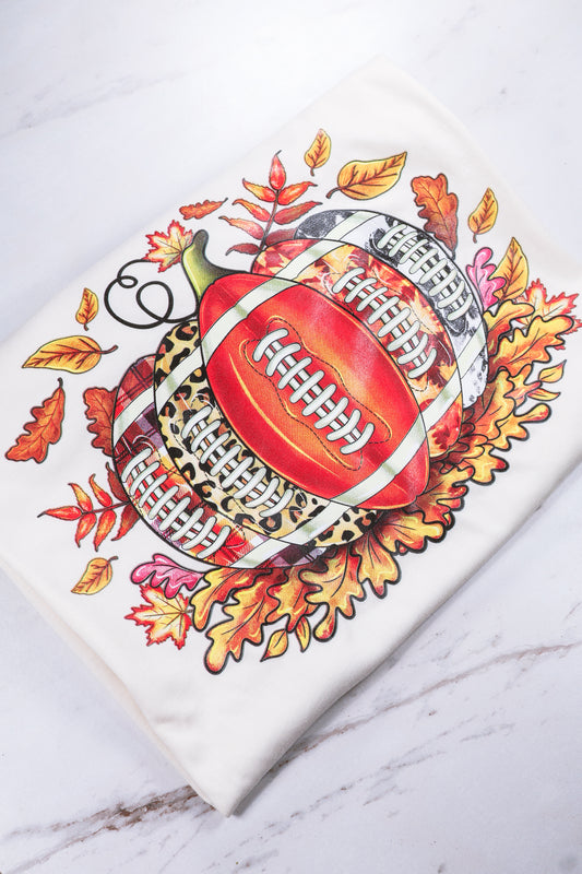Football Pumpkin-Natural