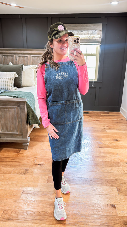 Dark Blue Jean Front Paige Treats Apron