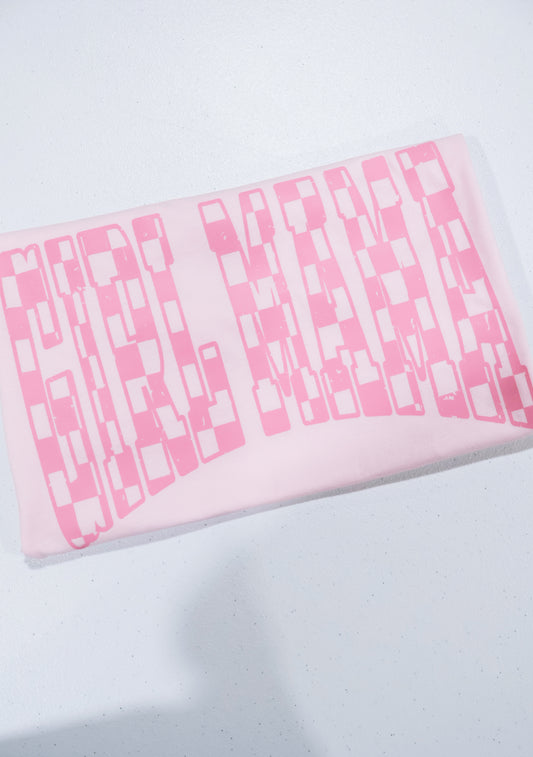 Girl Mama Checkered- Light Pink