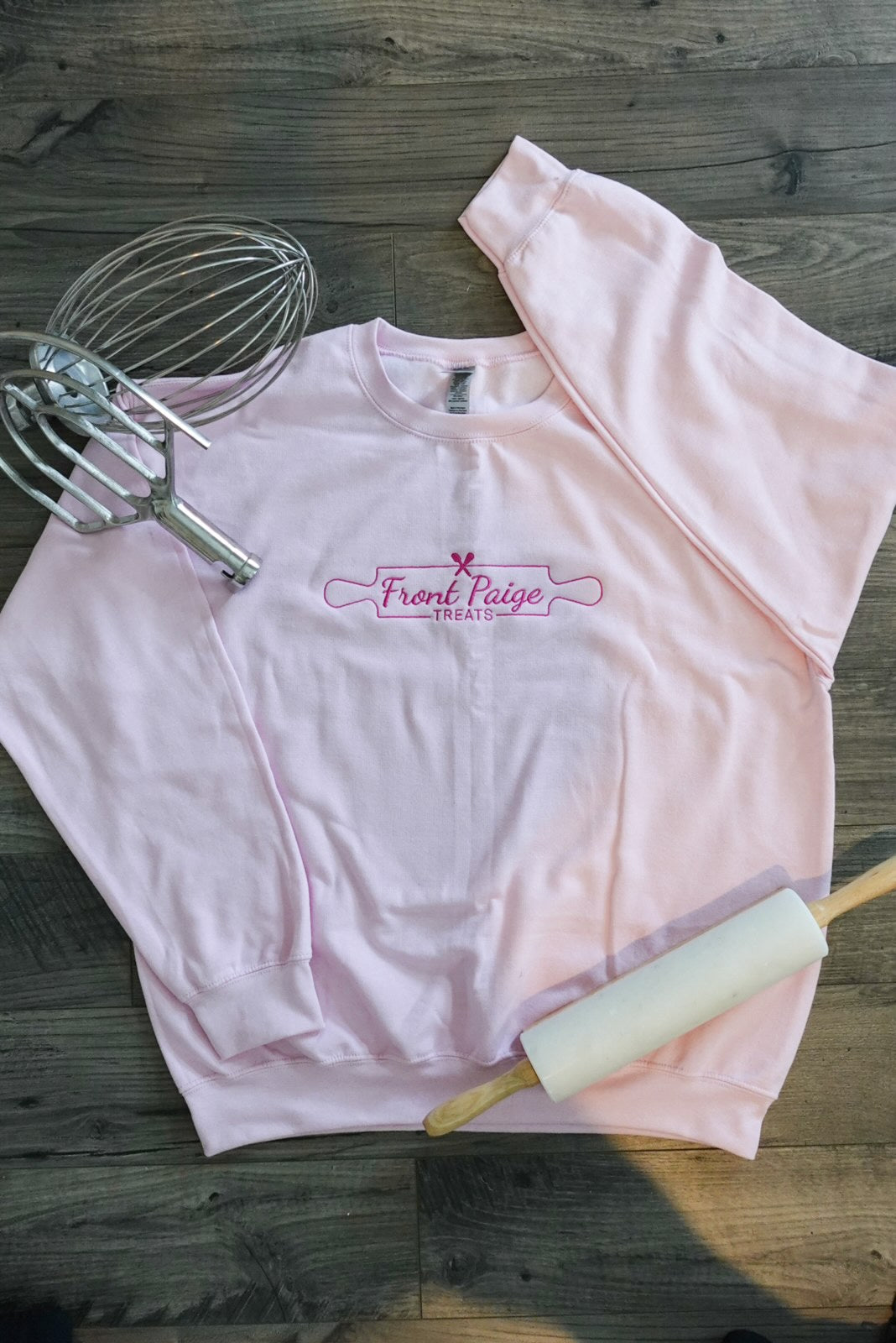 Pink Front Paige Treats Crewneck