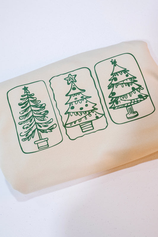 Picture Frame Christmas Trees-Natural