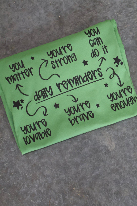 Daily Reminders- Leaf Green