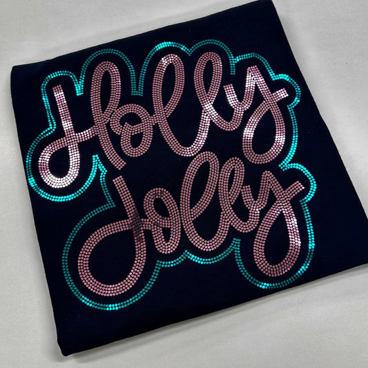 Holly Jolly- Spangle Pink & Teal