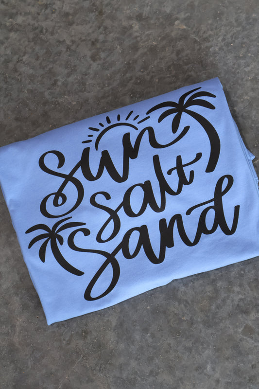 Sun, Salt, Sand- Carolina Blue