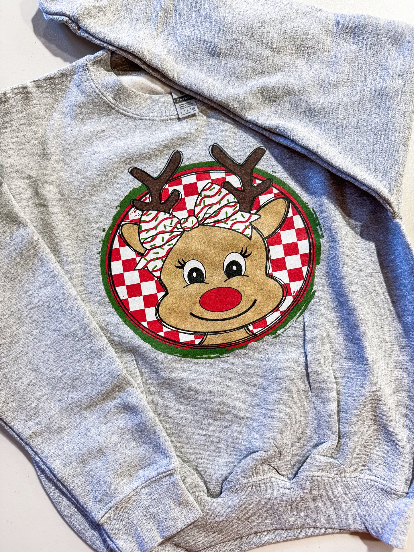 Little Girl Rudolph- Ash Grey