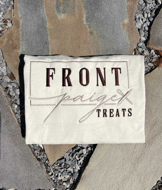 PRE ORDER Front Paige Treats T-SHIRT & LONG SLEEVE